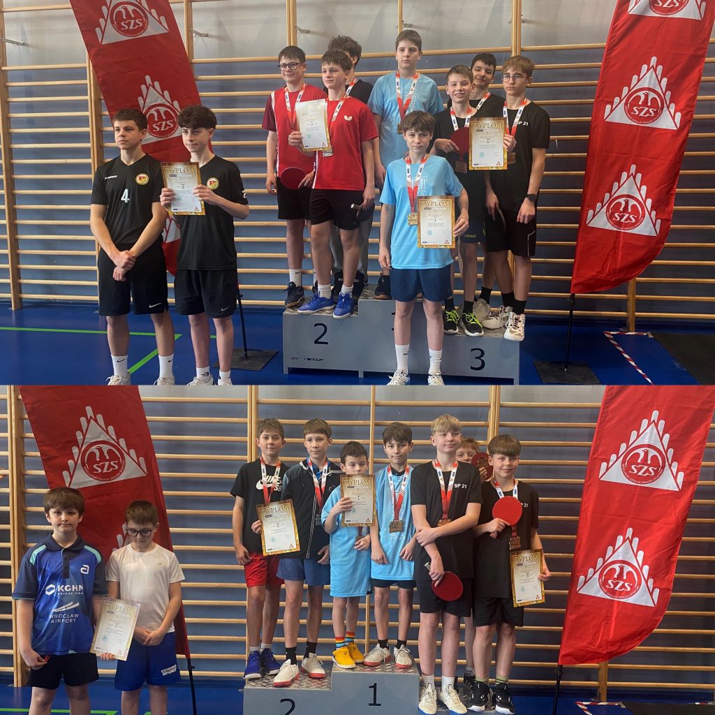 Podwójny sukces tenisistów stołowych z naszej szkoły !