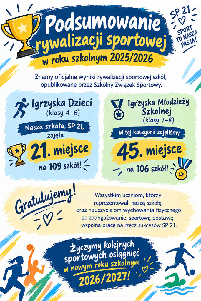 Podsumowanie rywalizacji sportowej w roku szkolnym 2025/2026